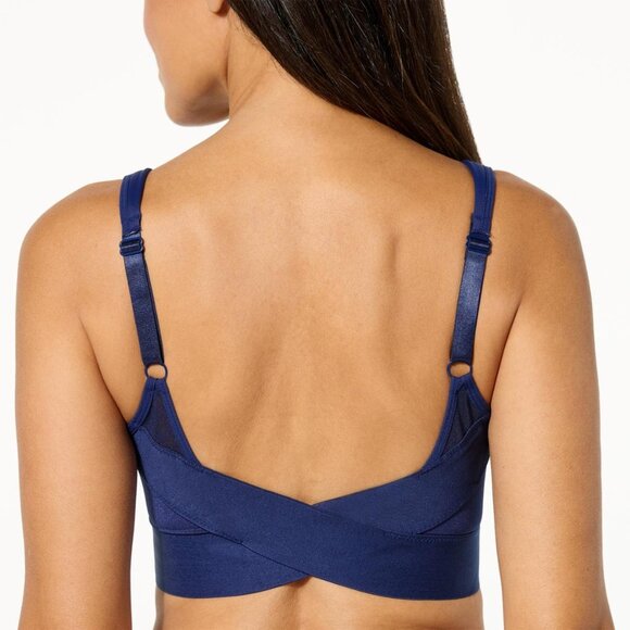 Rhonda Shear 2 Pk Molded Cup Bra with Wrap Back Size XL Black Beige Comfy 638.28 - Picture 9 of 9